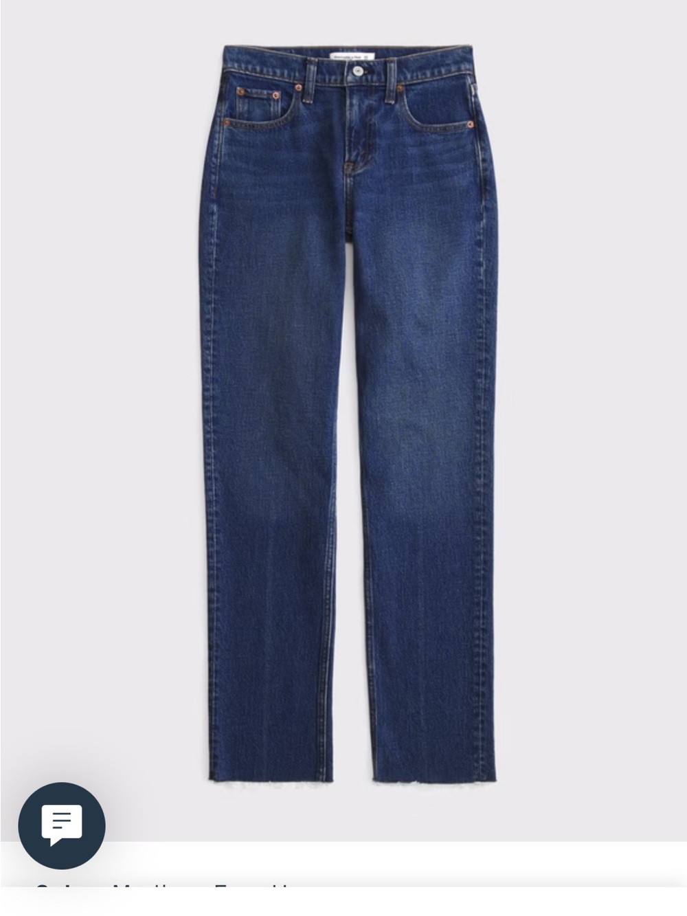 Abercrombie & Fitch Women’s Mid Rise 90s Straight Jean